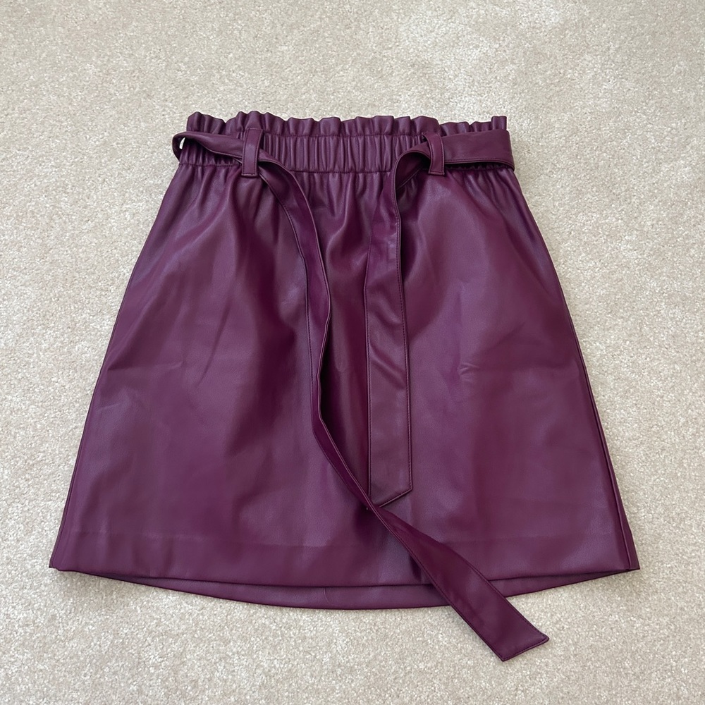 Loft pleather skirt